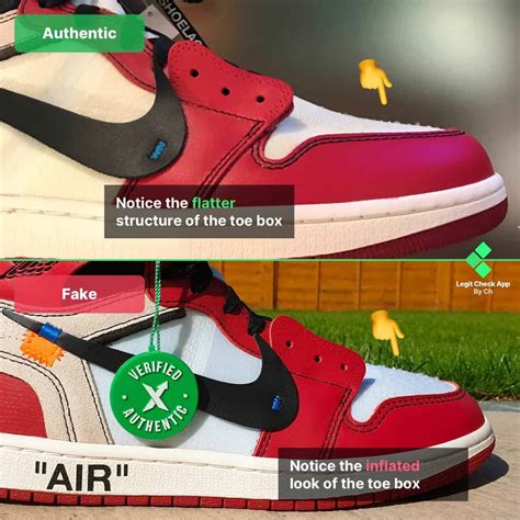 nike off white chicago real vs fake|nike jordan 1 off white.